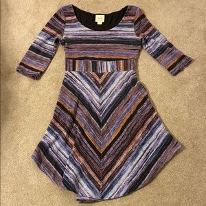 Maeve Vibrant Chevron Dress